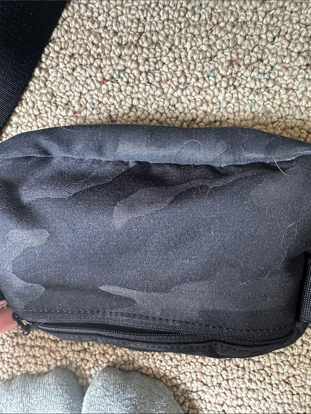 lululemon athletica Black Camo Crossbody belt Bag
